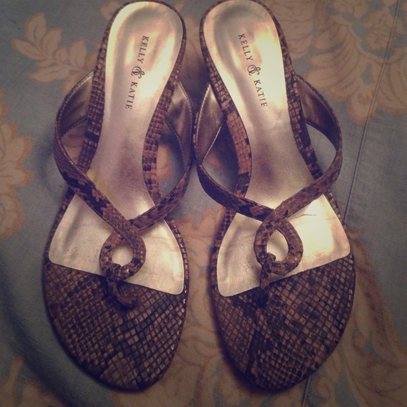 Faux Snake Skin sandals