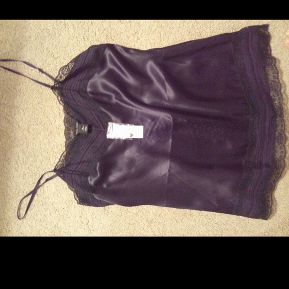 White House Black Market Tops - New WHBM black silk Cami