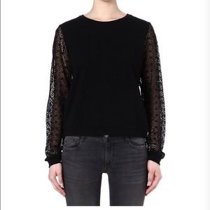 MAJE "Faune" black sweatshirt