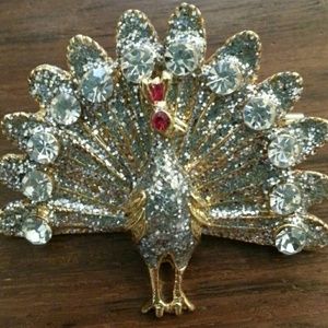 Broach of beautiful peacock
