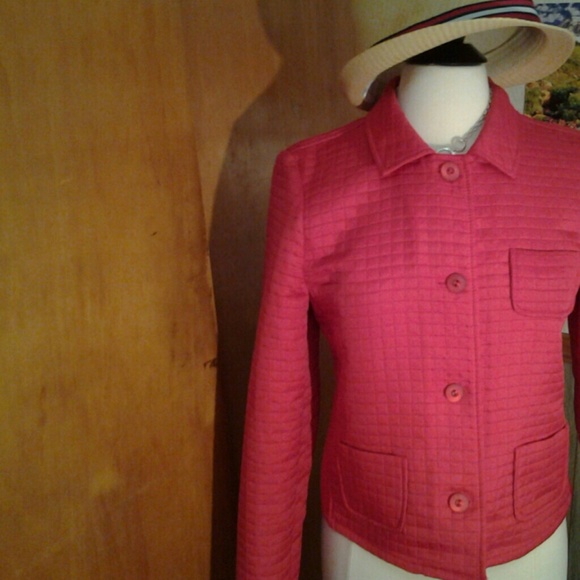 Red quilted jacket - Picture 3 of 3