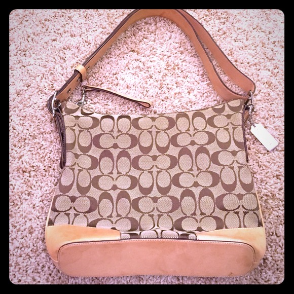 Coach signature handbag