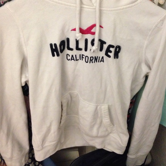 White Hollister Hoodie