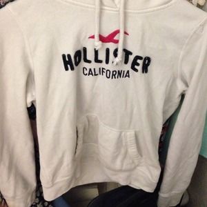 White Hollister Hoodie