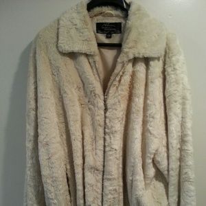 Faux fur warm coat