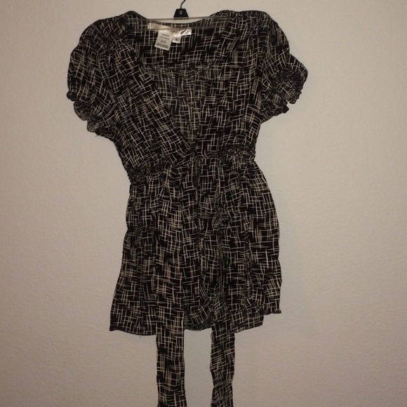 Chocolate Brown Synched Waist Line Blouse