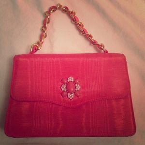 Banana republic salmon dressy bag