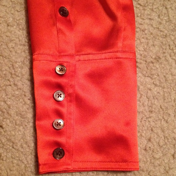 Orange Magaschoni Collection shirt dress - Picture 2 of 4