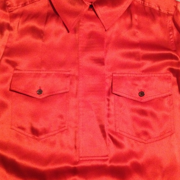 Orange Magaschoni Collection shirt dress - Picture 4 of 4
