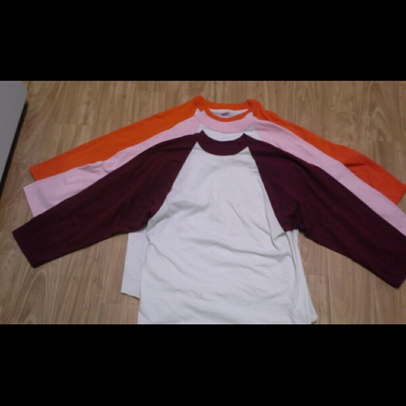 3 Nwot baseball shirts