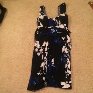 Black patterned dress