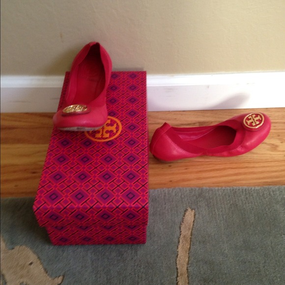 Tory Burch Caroline2 Red Flats