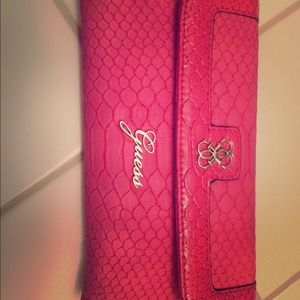 Guess hot pink wallet