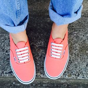 BRAND NEW still in box, coral Vans shoes for women