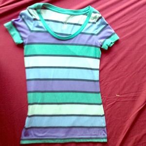 Stripped Casual Tee.