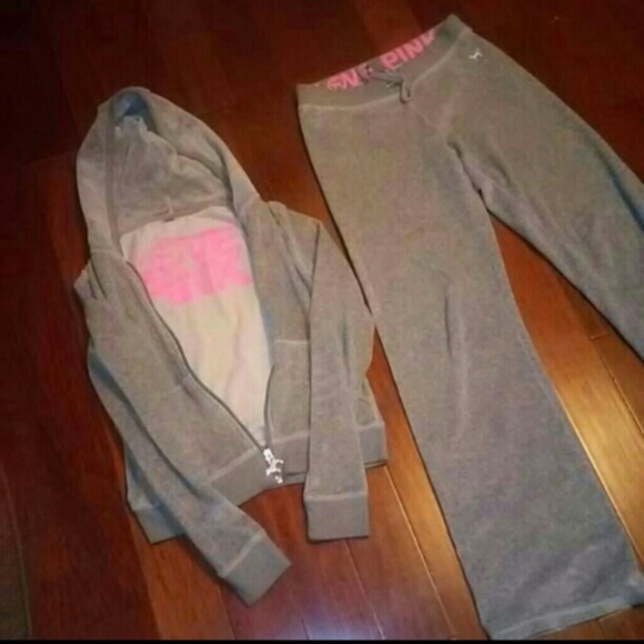 Vs velour sweat suit!