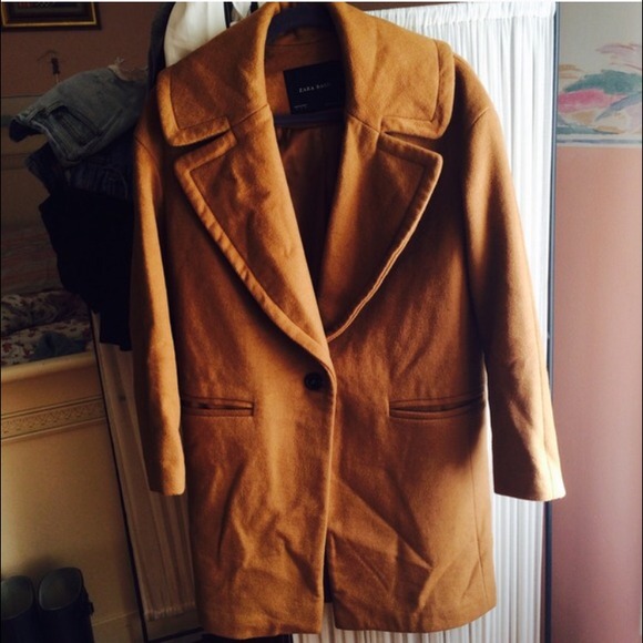 Zara Camel Coat sz S