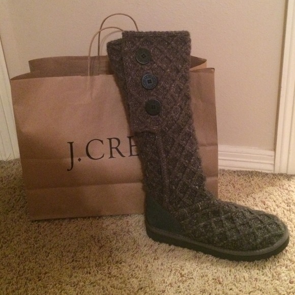 UGG Australia Grey Knit Boots