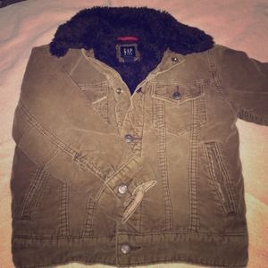 GAP kids size 6-7, boys corduroy/fleece jacket