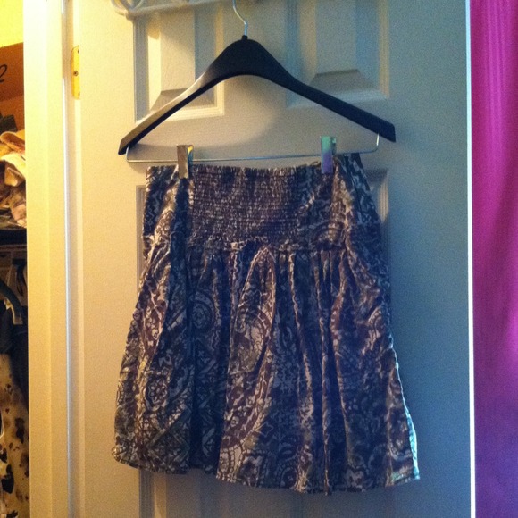 Tri tone safari skirt