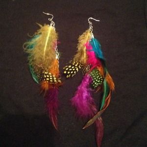 Feather earrings