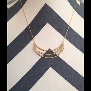 New Tiered Brass Bar Necklace