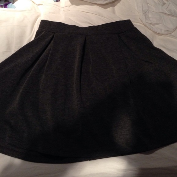 Dark grey skater skirt
