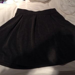 Dark grey skater skirt