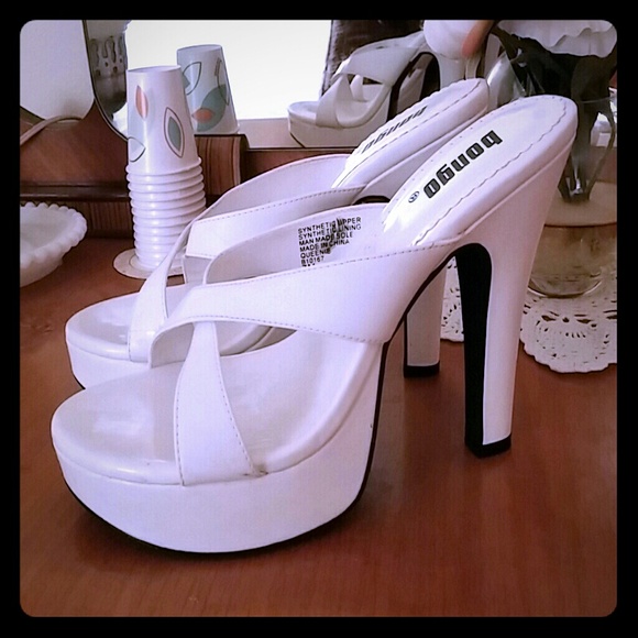 Sexy white high heels