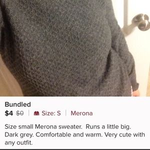 Bundle of Forever 21 tunic and Merona sweater
