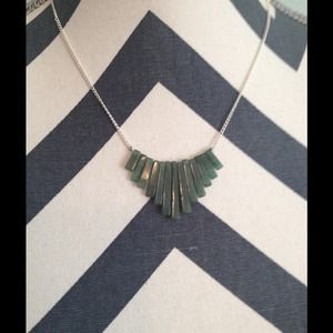 New Green Aventurine Cascading Pendant Necklace