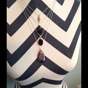 New Titanium Druzy Agate Pendant Necklace