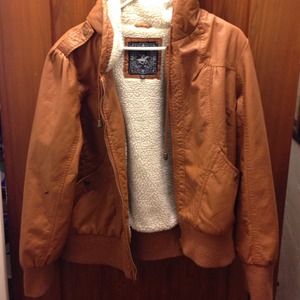 Brown Pleather Jacket