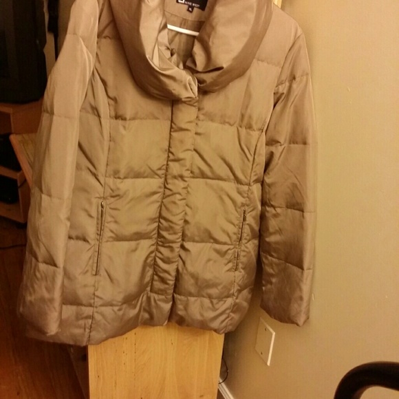 Nine West Puffer Coat, XL, Champagne