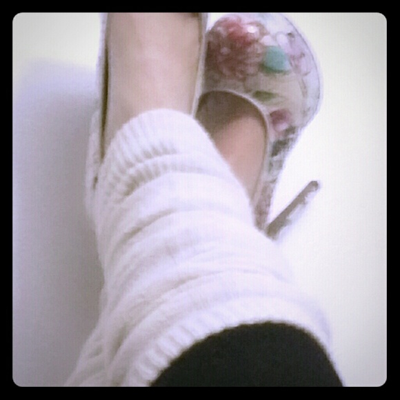 Legwarmers (white/cream blend)