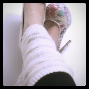 Legwarmers (white/cream blend)