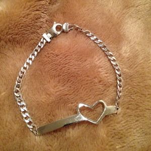 Sterling Silver Heart Bracelet