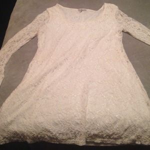 White lace dress