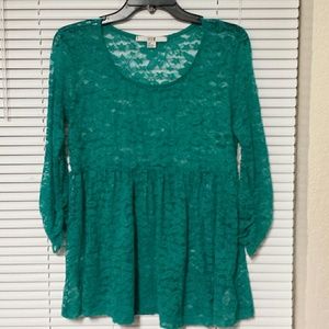 Floral see through top