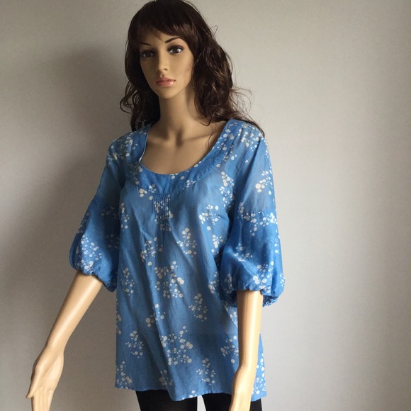 Blue & white Espirit top Size 12