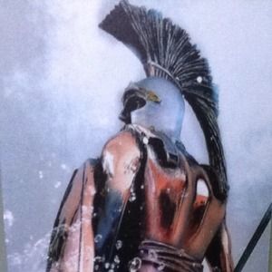 Spartan Warrior on canvas 16" x 20"