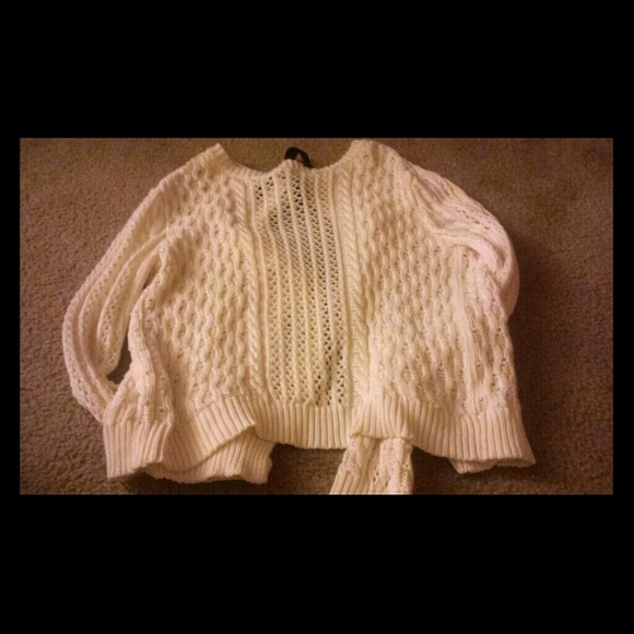 Bethany mota knit white sweater