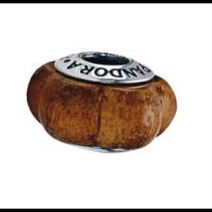 Authentic Pandora Wood Charm