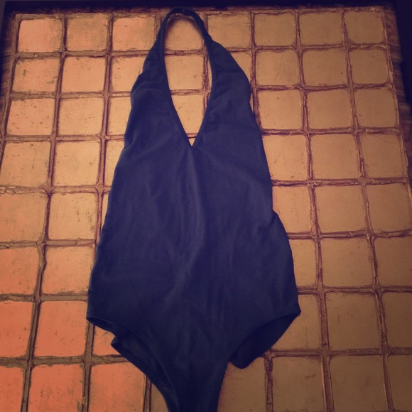 American Apparel Bodysuit in Royal Blue