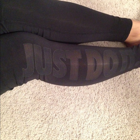 Nike Pants - Nike black logo leggings in XL