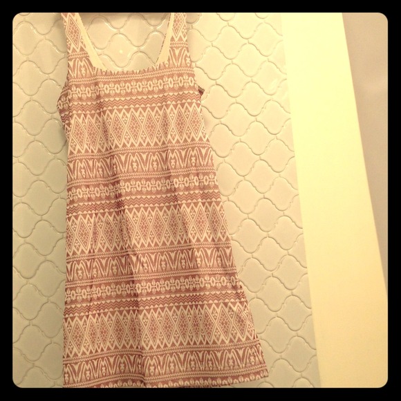 Free People purple and white tribal bodycon dress