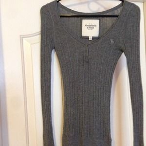 Abercrombie grey long sleeved