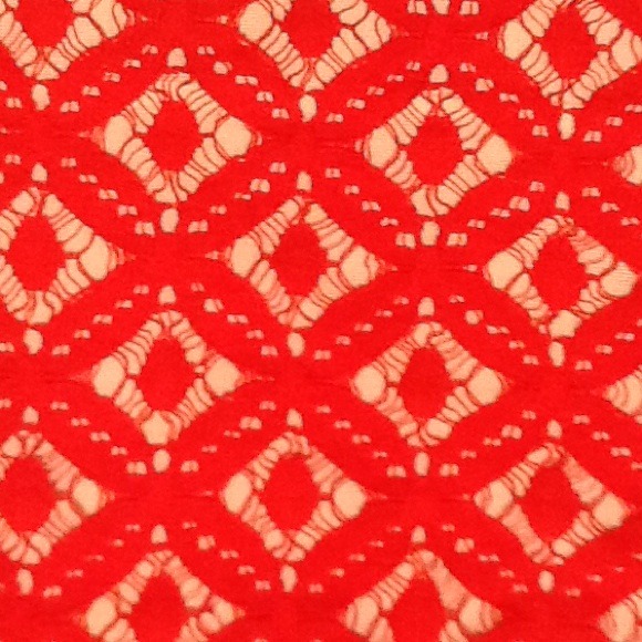 Max Studio pink lace skirt with white lining - Picture 2 of 3