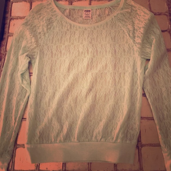 Victoria's Secret PINK Lace Long Sleeved Shirt