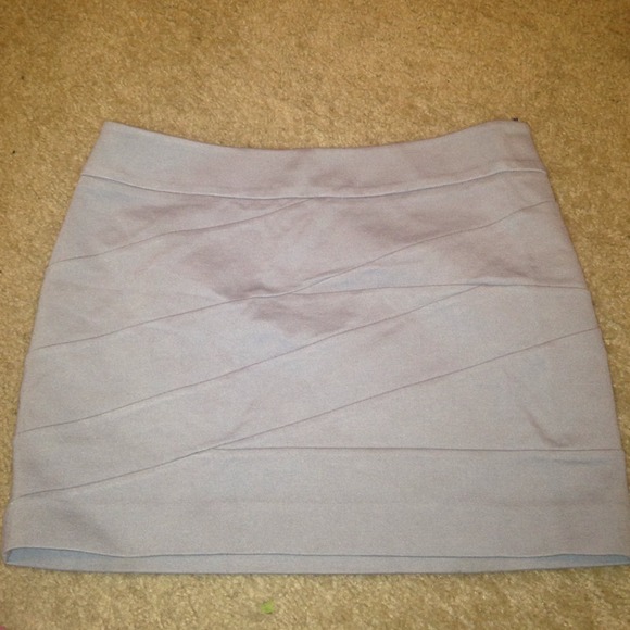 Express Grey Mini Skirt